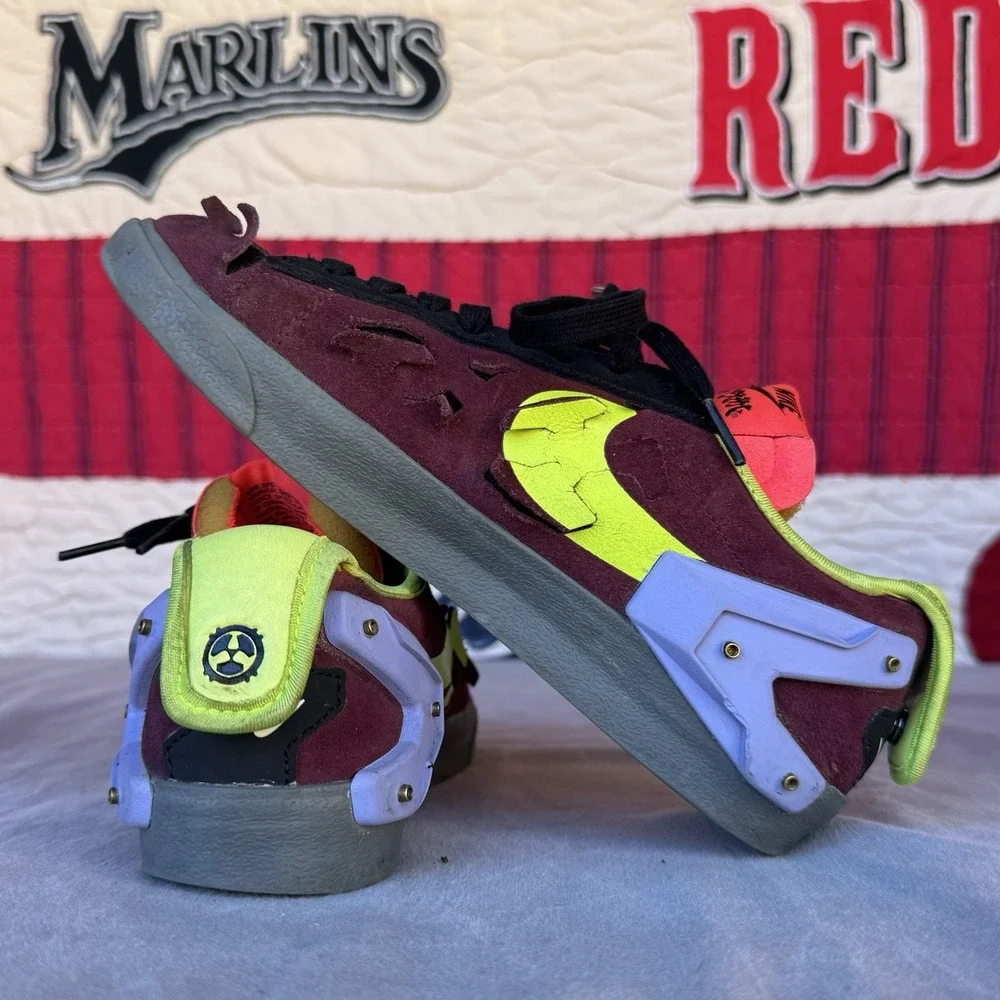 Size 6.5 - Nike Acronym X Blazer Low‎ Night Maroon Mens Sneakers Skateboarding